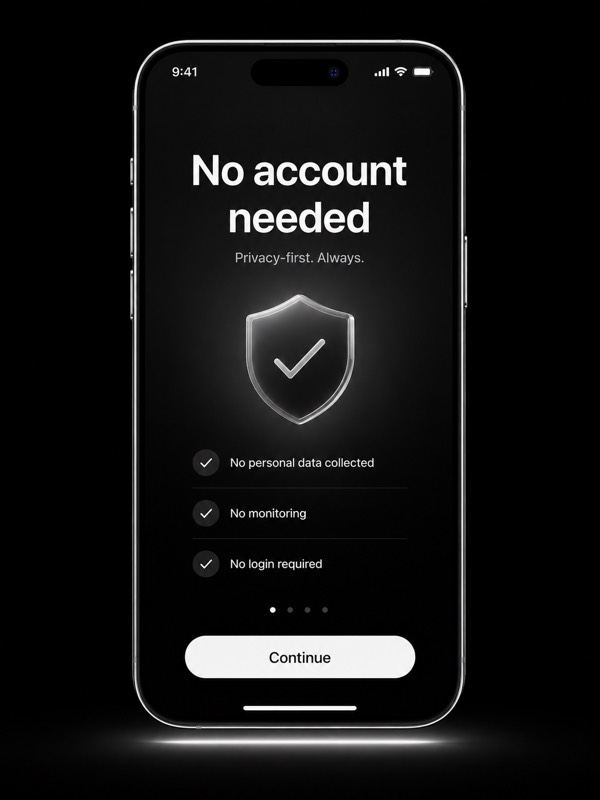 Privacy-first by design.